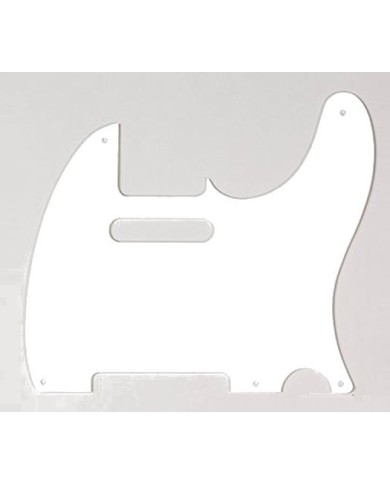 Schlagbrett 1-lagig Weiß für Telecaster, 5 Schrauben