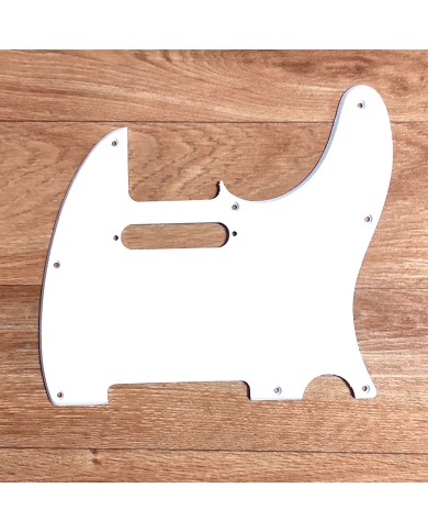 Schlagbrett 1-lagig Weiß, 8 Schrauben, für Telecaster