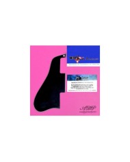 Pickguard Gaucher, Gibson ES-335-45-55 SHORT Black 3 plis, Humbuckers