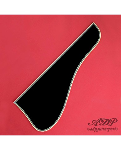 Schwarzes Archtop-Schlagbrett im Gibson L-5 Stil, 5-lagig