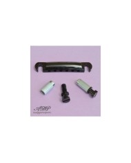 Gotoh GE101Z Saitenhalter im Gibson StopTail Stil, LS, SG, ES, metrisch, Zamak, schwarzes Chrom