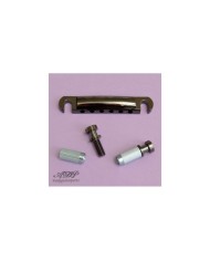 Gotoh GE101Z Saitenhalter im Gibson StopTail LP,SF,ES Stil, metrisch, Zmac, Cosmo Black