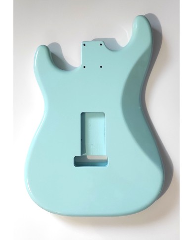 Corps Stratocaster Sonic Blue, SSS Vernis  Nitrocellulose, Aulne