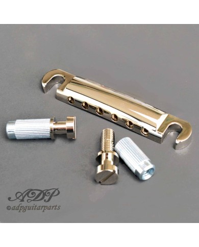 Gotoh GE101Z Saitenhalter im Gibson StopTail Stil, metrisch, Zamak, Nickel