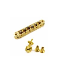 TonePros TP6R-G Chevalet Nashville Roller saddle Bridge Small Post US size Gold