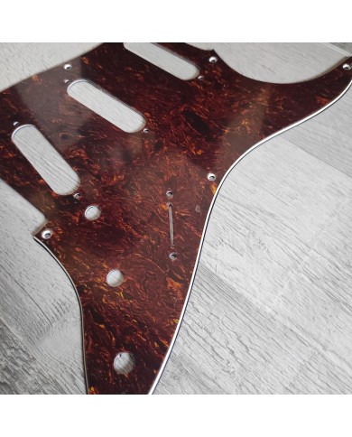 Tortoise Schlagbrett, 3-lagig, 8 Löcher, für Stratocaster Style 57-62's