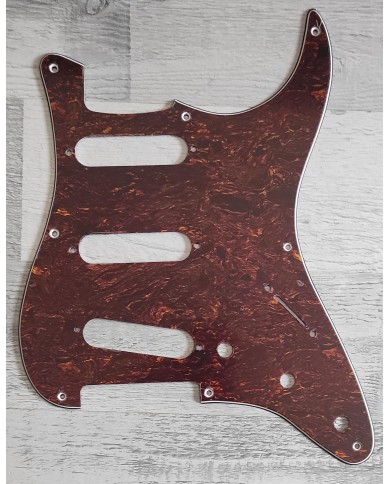 Tortoise Schlagbrett, 3-lagig, 8 Löcher, für Stratocaster Style 57-62's