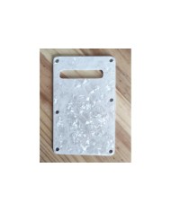 Modern Stratocaster Tremolo back plate White pearl 3 ply
