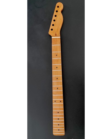Roasted maple Telecaster neck, maple fingerboard, satin finish