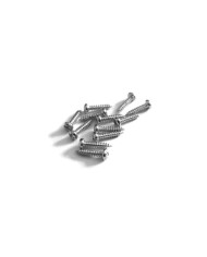 12 Standard-Nickelschrauben 2,1 mm x 10 mm für Mechaniken von E-Gitarren