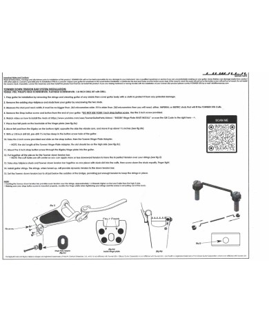 Goldene Andruckrolle + Scharnierplatte, TOWNER Adapter ohne Bohren für BIGSBY