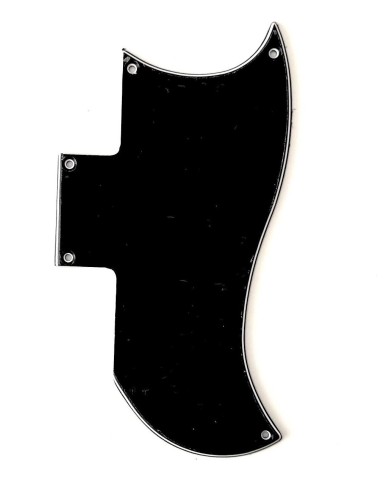 Pickguard Half Face Schwarz 3-lagig für Gibson SG 1971-2018 oder 1961 Reissue