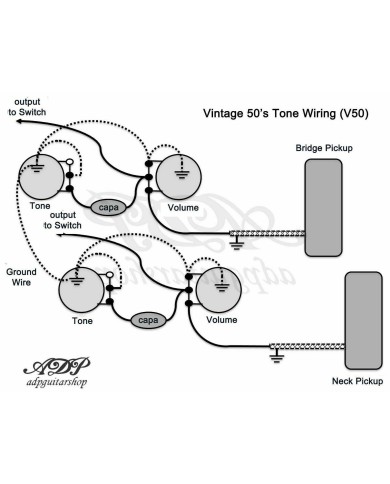 Verkabelungsset für Gibson Les Paul für Linkshänder, Komponentensatz ohne Kabel CTRL LP Lefty