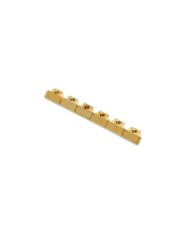6 brass Saddles for ABR style Tune-O-Matic bridge Gold
