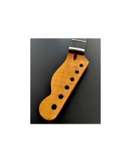 Manche Telecaster érable flamé torréfié et touche Palissandre