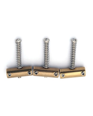 3 kompensierte Vintage-Messingreiter für Telecaster