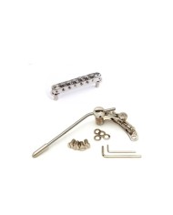 Kit Tremolo Duesenberg LES TREM II Nickel + Chevalet à rouleau Tonepro