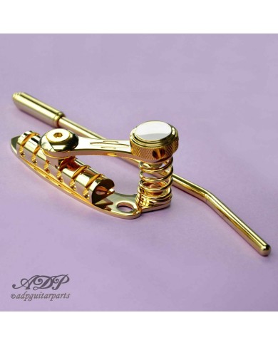 Duesenberg LES TREM II Gold Tremolo + TonePros Roller-Steg