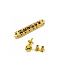 Duesenberg LES TREM II Gold Tremolo + TonePros Roller-Steg