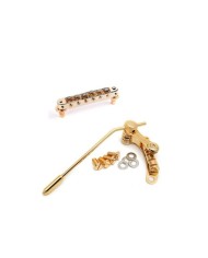 Duesenberg LES TREM II Gold Tremolo + TonePros Roller-Steg