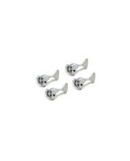 4 verchromte Hipshot Licensed Ultralight Bassmechaniken 1/2" Y-Flügel