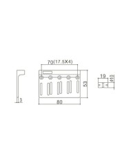 Cordier de Basse Chrome Vintage Gotoh 4 cordes en Laiton 201B-4