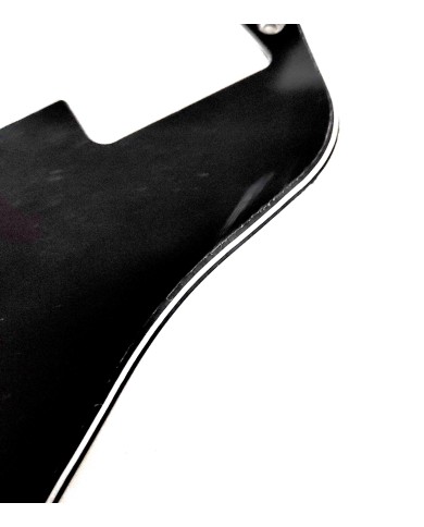 Schwarze 3-lagige Short-Pickguardplatte für ES-335 Gitarre