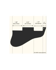 copy of Plaque Pickguard style Gibson ES-335 Vintage Long N  1ply Humbuckers WD Black