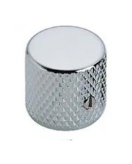 2 Boutons Metal Chrome Big Grip P-Bass FlatTop pot 6 mm