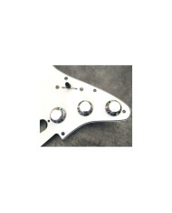 3 Boutons Chapeau Metal Nickel Style Stratocaster pots 6mm