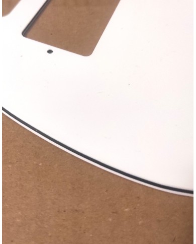 Schlagbrett Weiß, 3-lagig, 5 Löcher für Telecaster mit Humbucker