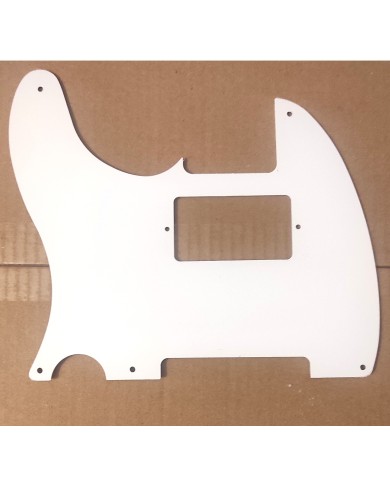Schlagbrett Weiß, 3-lagig, 5 Löcher für Telecaster mit Humbucker