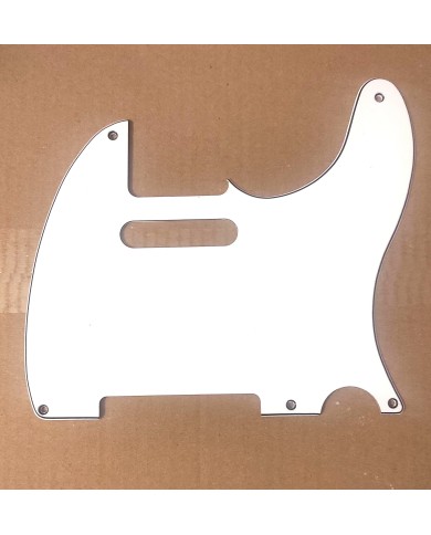 Schlagbrett 3-lagig Weiß/Schwarz/Weiß, 5 Schrauben für Telecaster