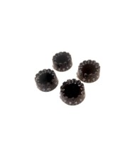 4 Black notch Speed Knobs metric 18 splines