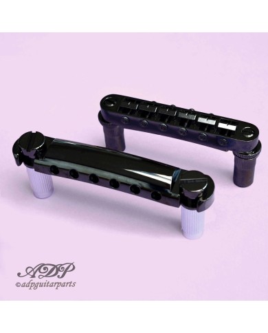 Saitenhalter + Brücke Gotoh GE101Z StopTail +GE103B Tunomatic Bridge Schwarz