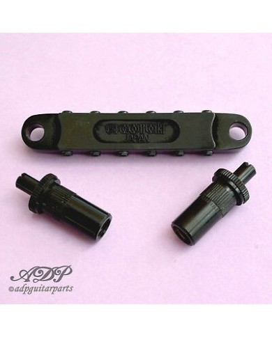 Saitenhalter + Brücke Gotoh GE101Z StopTail +GE103B Tunomatic Bridge Schwarz