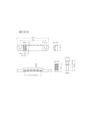 Saitenhalter + Brücke Gotoh GE101Z StopTail +GE103B Tunomatic Bridge Schwarz