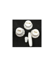 Set Blanc Stratocaster : 3 Boutons controle UFO + Tremolo + Switch, Métrique