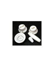 Set Blanc Stratocaster : 3 Boutons controle UFO + Tremolo + Switch, Métrique