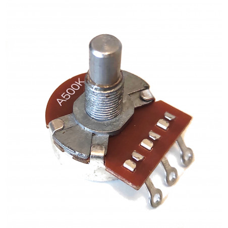 Potentiomètre Miniature 9 Mm Avec Bouton Alu - 100 KOhm, Axe 6 Mm, Type P09, Pour électronique