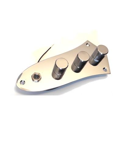 Vorkonfektionierte Kontrollplatte für Jazz Bass, Chrom