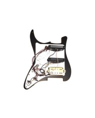 Pickguard Noir Précablé HSS Strat avec micros céramiques Alnico V