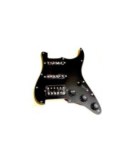 Pickguard noir précâblé HSS Strat, micros à aimant céramique