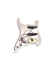 Pickguard Blanc Précablé HSS Strat avec micros céramiques Alnico V