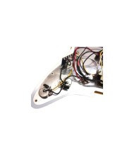 Pickguard Blanc Précablé HSS Strat avec micros céramiques Alnico V