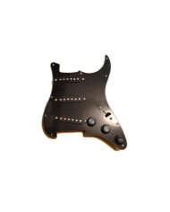 Black Loaded Pickgaurd Start SSS, Ceramic pickup Alnico V