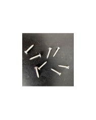 8 Schrauben Nickel 2.5 x 15mm für Tonabnehmerrahmen im Gibson-Stil und Saitendurchführungen