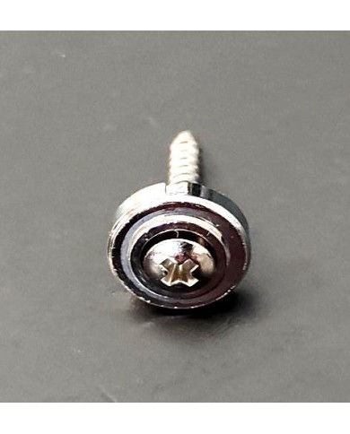 8 Schrauben Nickel 2.5 x 15mm für Tonabnehmerrahmen im Gibson-Stil und Saitendurchführungen