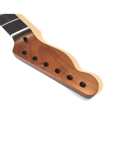 Left-handed Telecaster neck, varnished, roasted maple and rosewood fingerboard