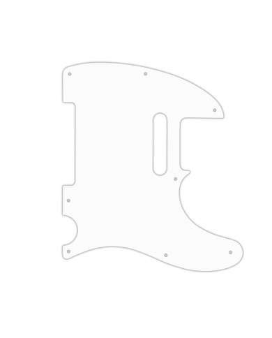 White pickguard Telecaster USA vintage 1ply 5 Holes Thin .060"